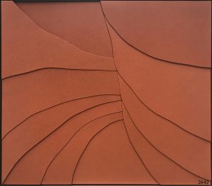 Roberto Pietrosanti Senza titolo smalto acriluretanico su tavola cm 75×85 anno 2016